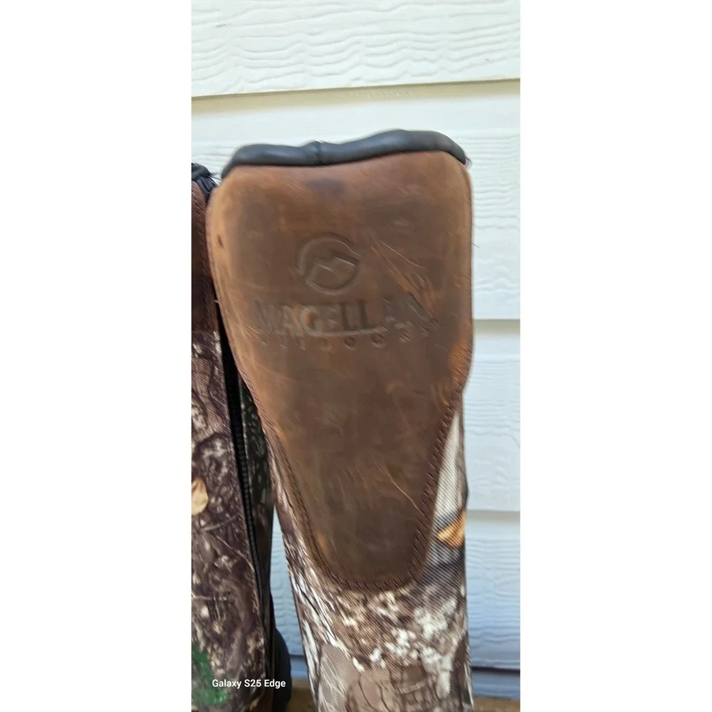 Magellan Outdoors Hunt Snake Shield Waterproof Camo Leather Hunting Boots Womens